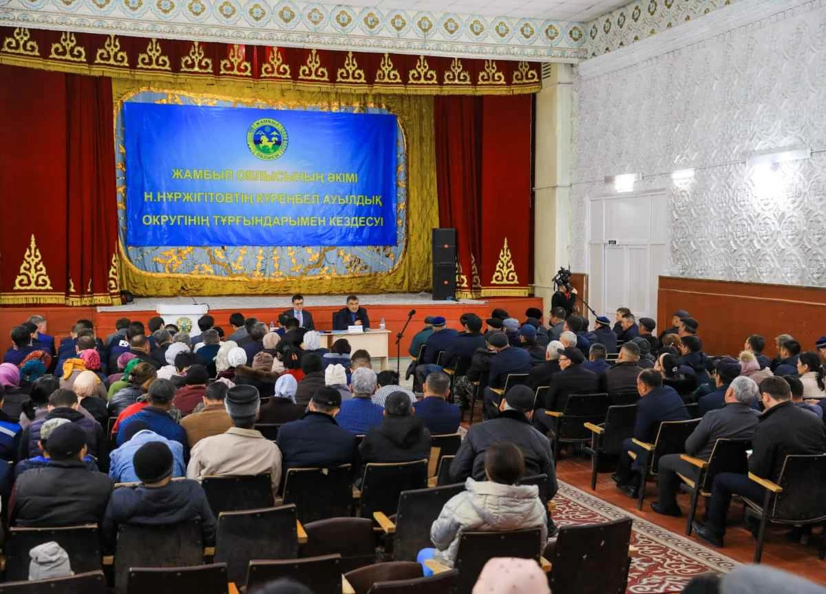 Жамбыл облысының әкімі ауылдықтарды алаңдатқан мәселелерге назар аударды