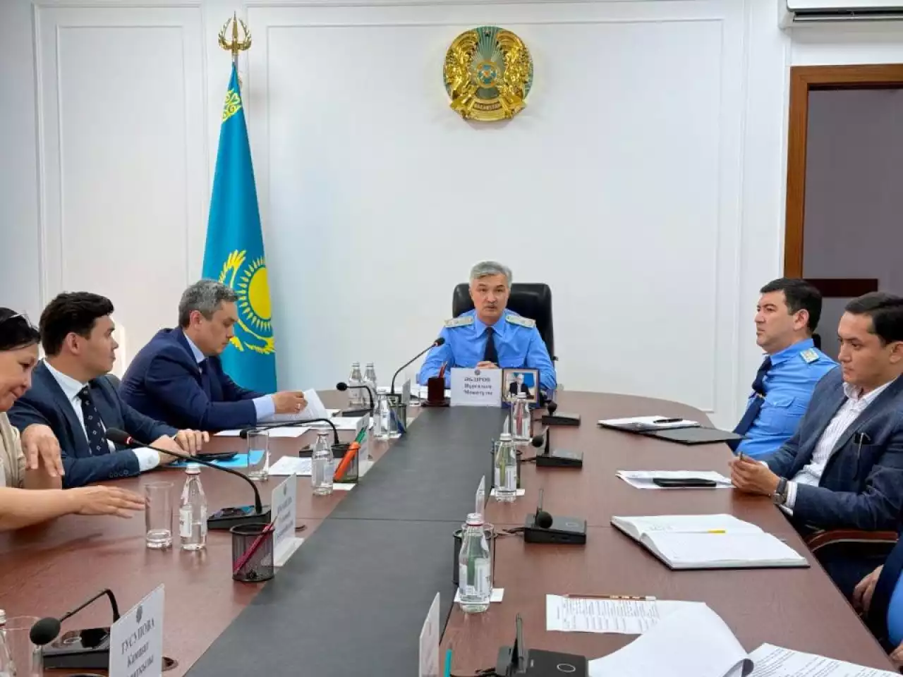 Жамбыл облысында Үйлестіру кеңесінде құқық бұзушылыққа қарсы күрес жөніндегі мекемеаралық топтар тыңдалды