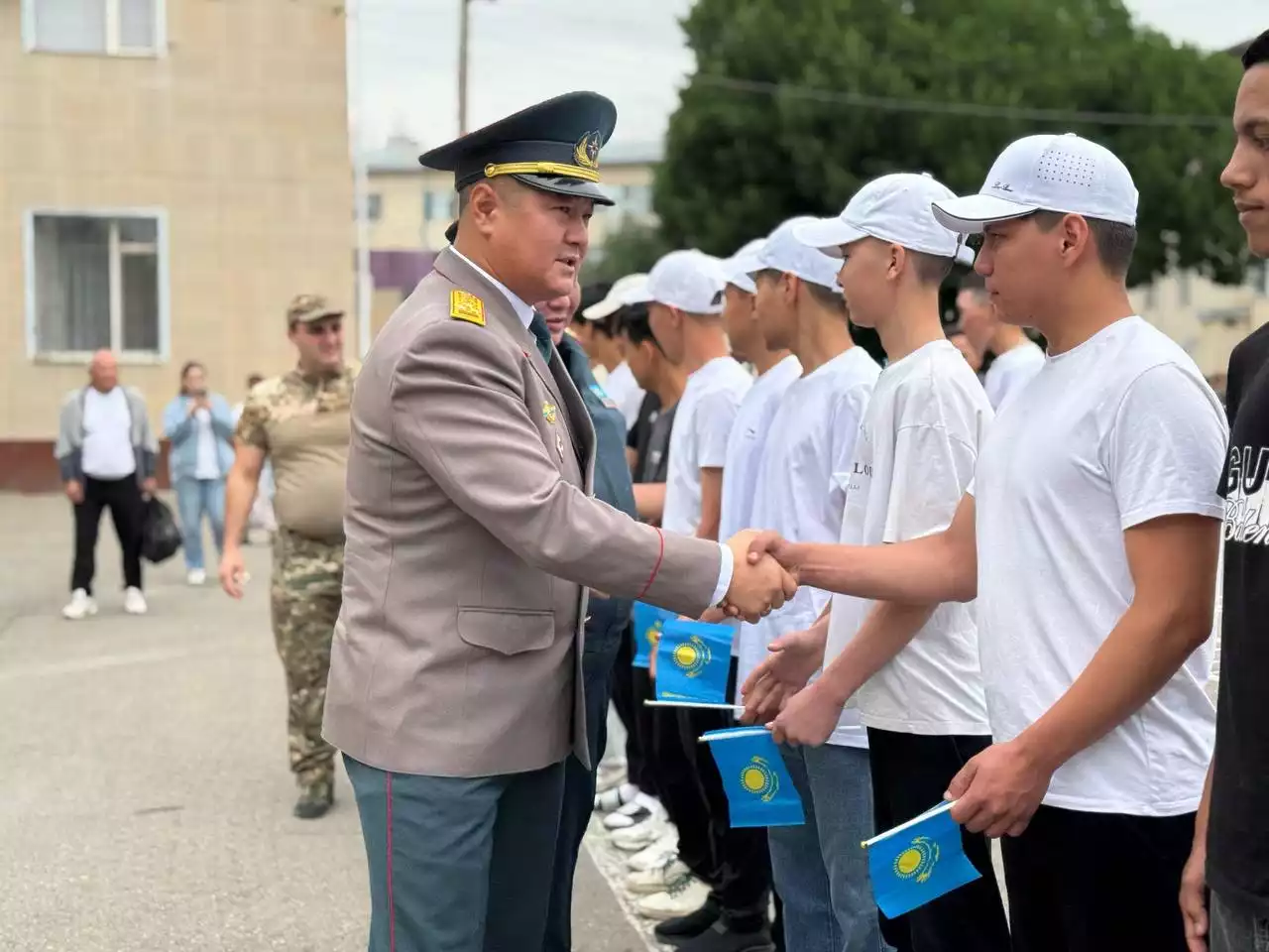 Азаматтық қорғаныс қатарына жаңа сарбаздар қосылды