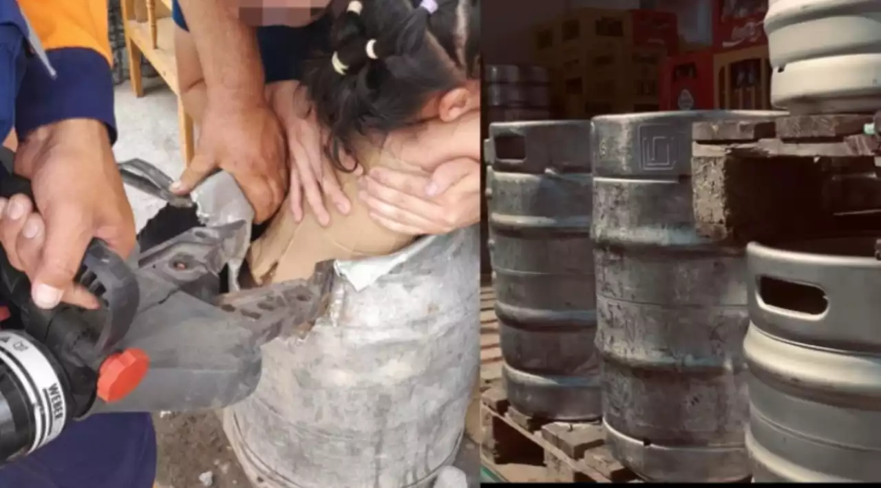 Аягөзде бес жасар қыз темір бөшкеге қысылып қалды