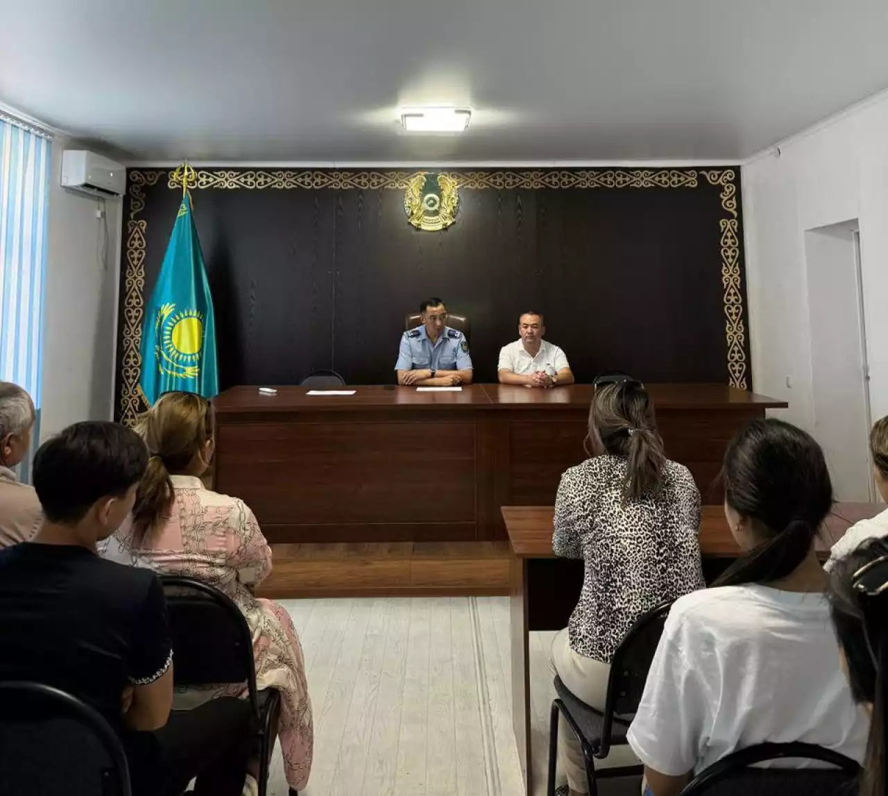 ҚАЖ департаменті бастығы талапкерлермен кездесті