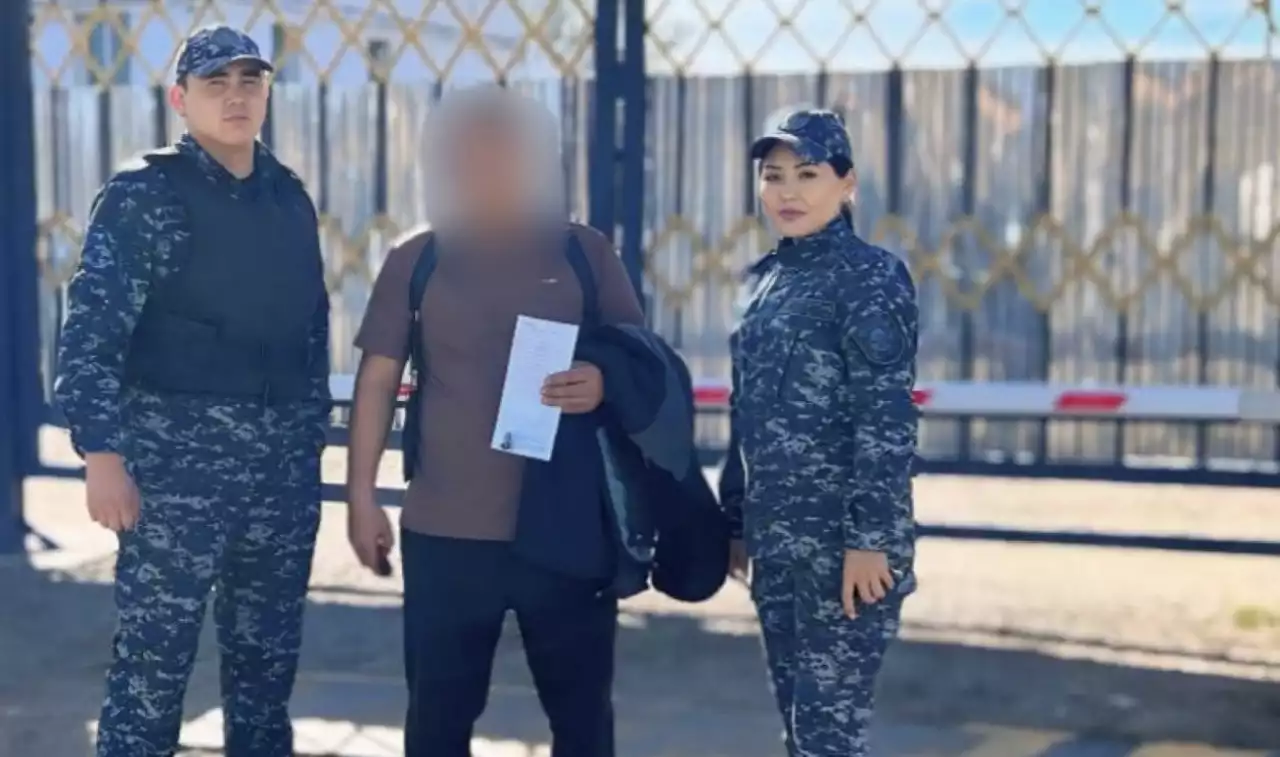 Тараздағы түзеу мекемесінен алматылық азамат босап шықты