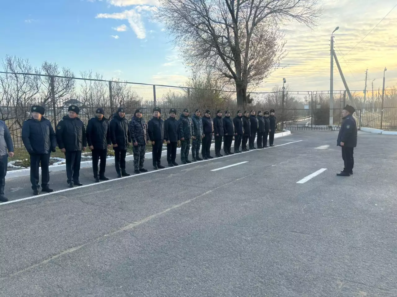 ҚАЖ қызметкерлері саптық тексерістен өтті