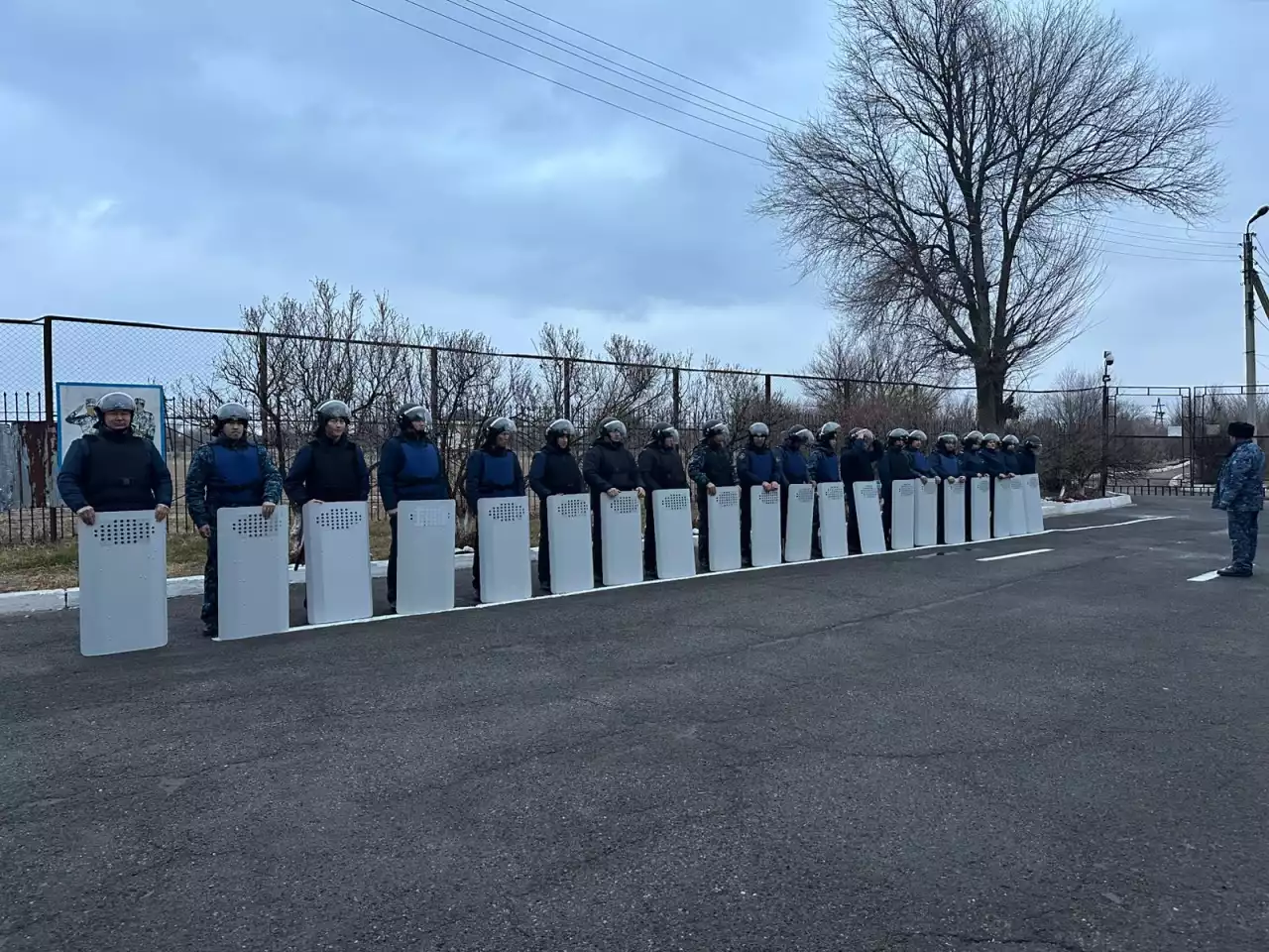 Тараздағы түзеу мекемесінде «Қамал» оқу-жаттығу жиыны өтті