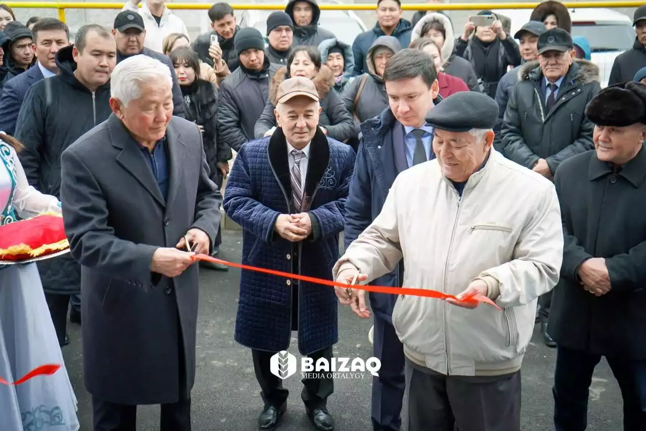 Байзақ ауданында жаңа спорт кешені пайдалануға берілді