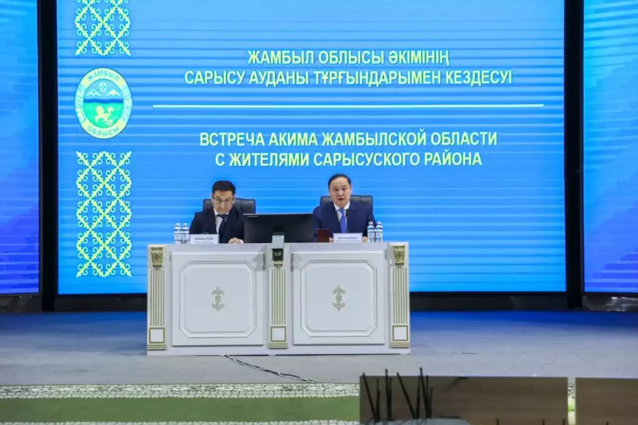 Облыс әкімі Сарысу ауданының тұрғындарымен жүздесті