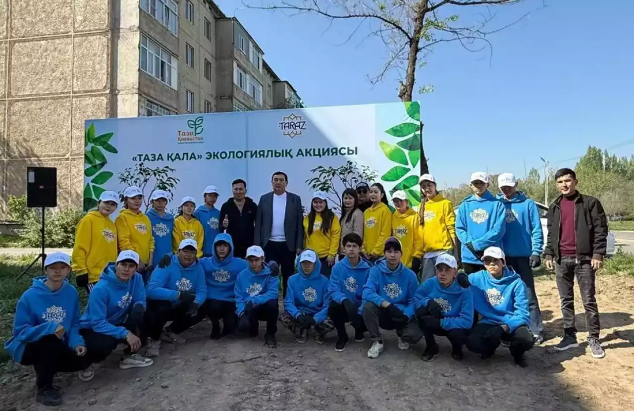 «Таза Қазақстан»: Таразда жалпықалалық сенбілік өтті